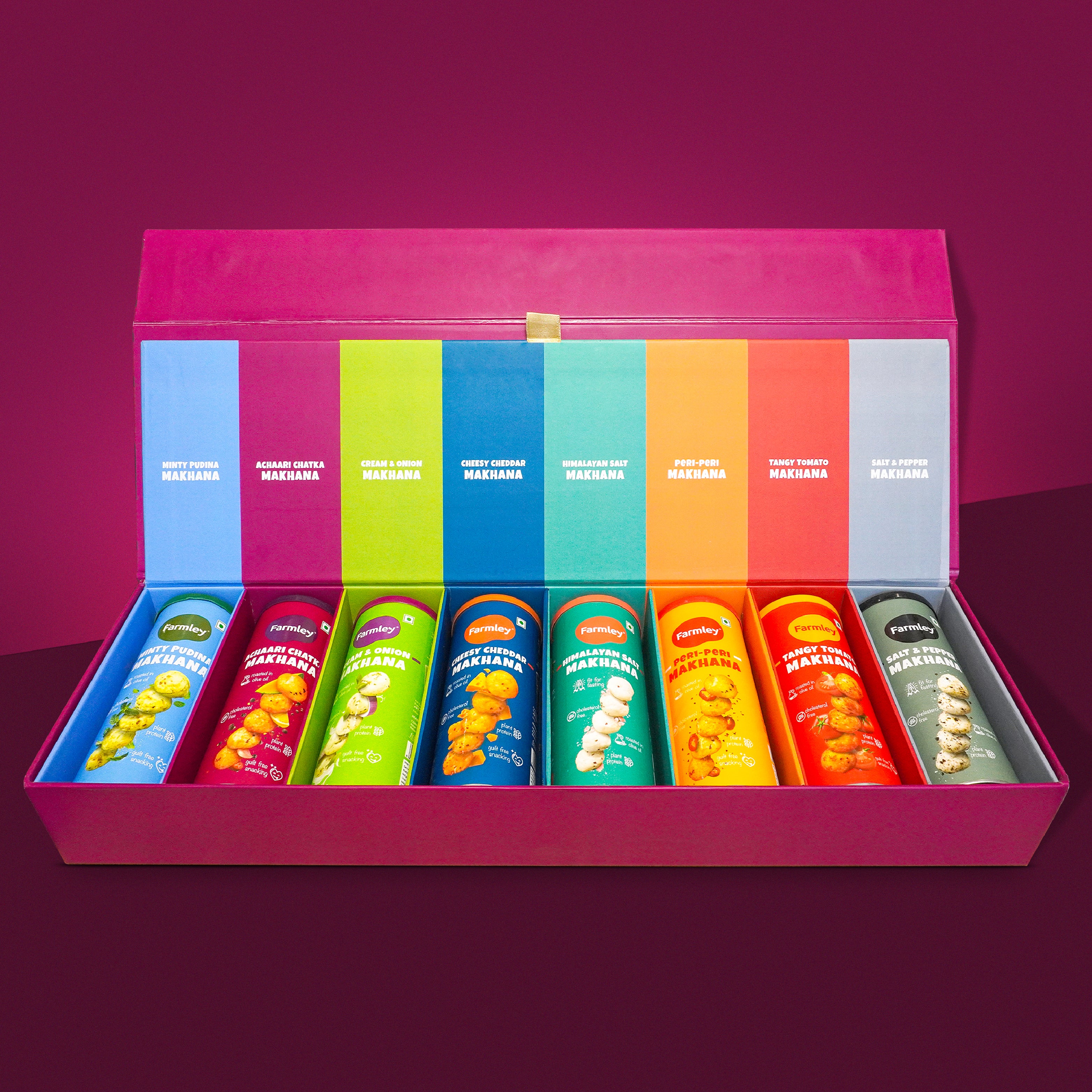 Roasted & Flavoured Makhana - Limited Edition Box (55g x 8)