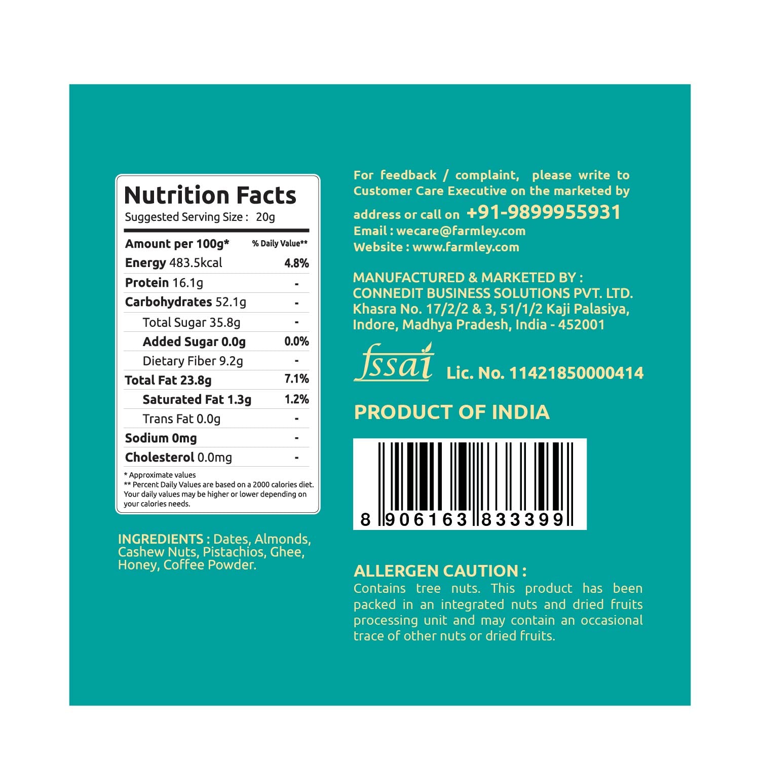 Date bites Coffee rush- No Added Sugar