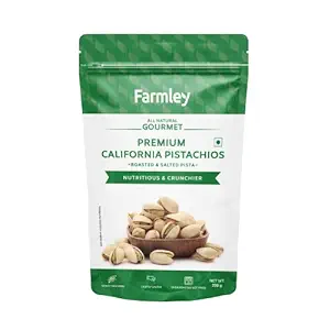Premium California Roasted & Salted Pistachios Farmley Standee Pouch 200 g
