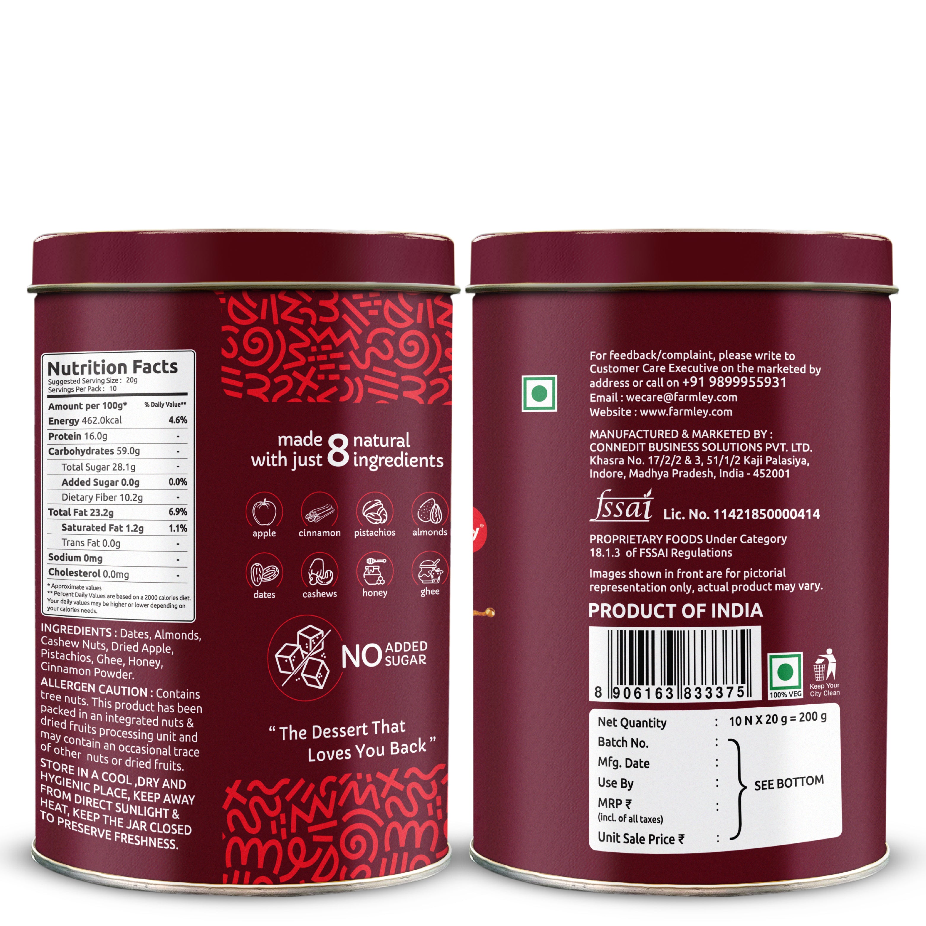 Date Bites Apple Pie- No Added Sugar