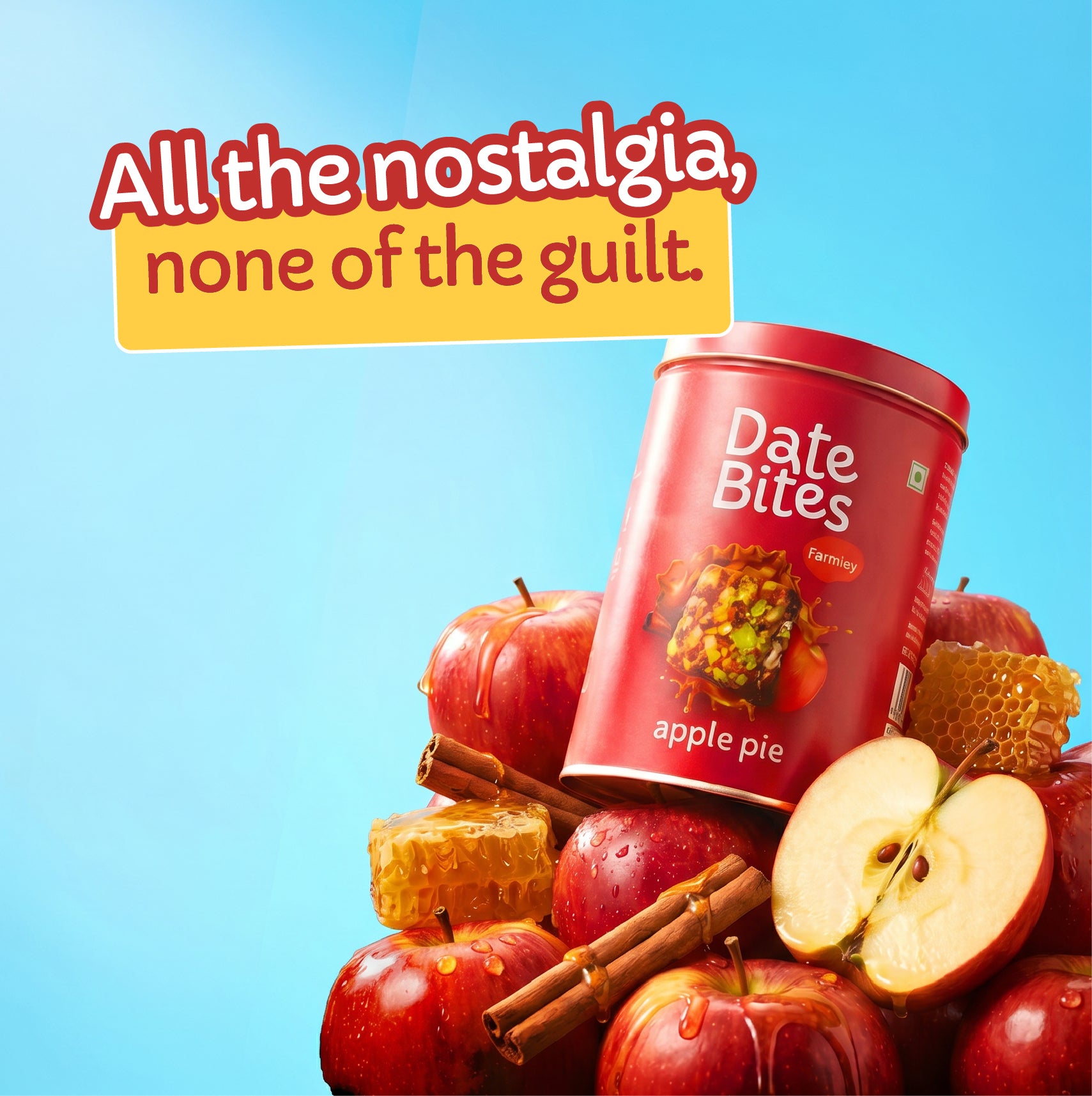 Date Bites Apple Pie- No Added Sugar