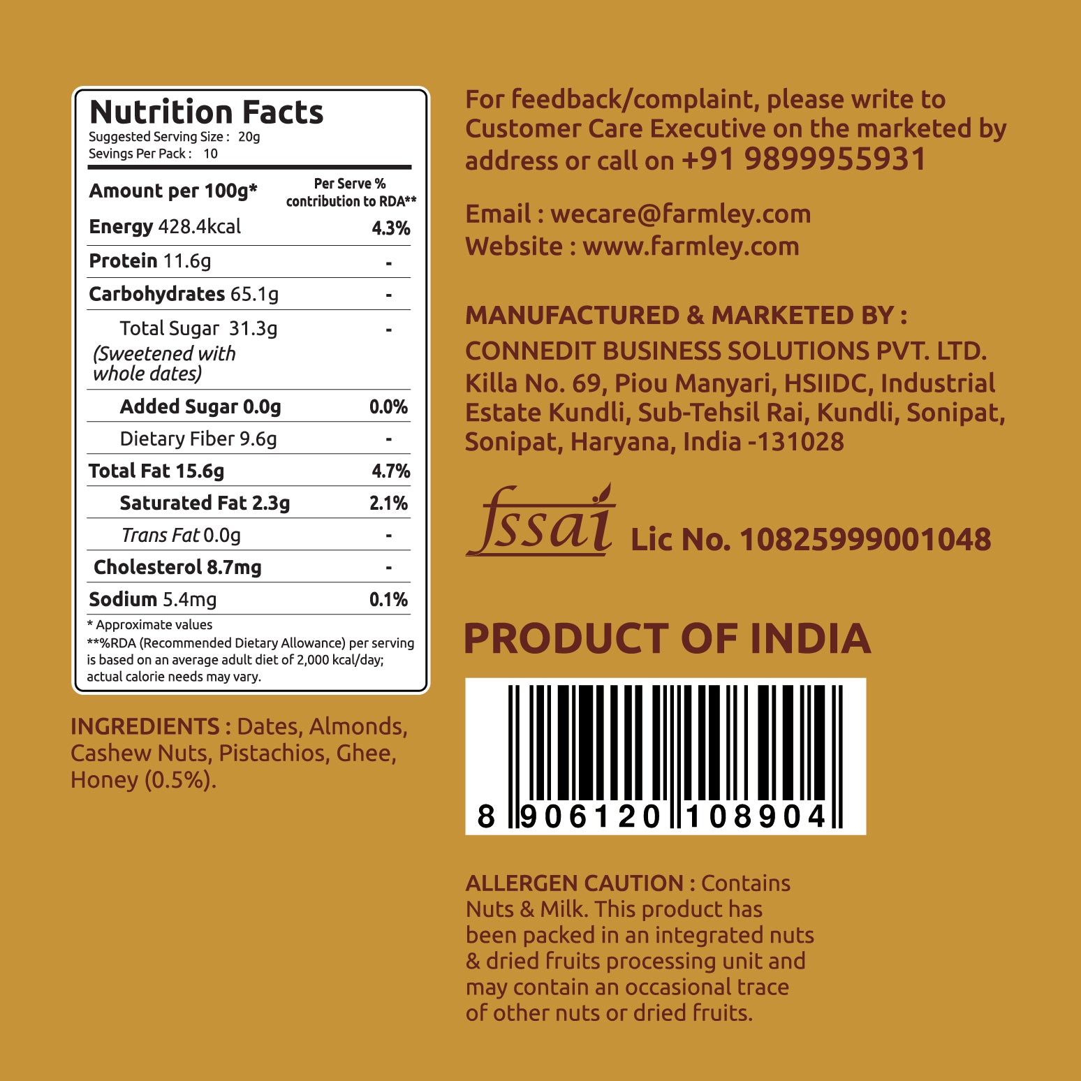 Date Bites - No Added Sugar