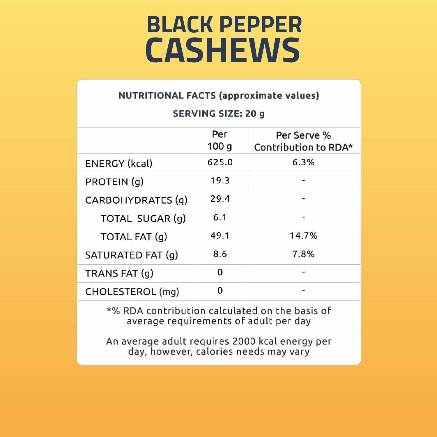 Roasted and Flavored Cashews 150 g