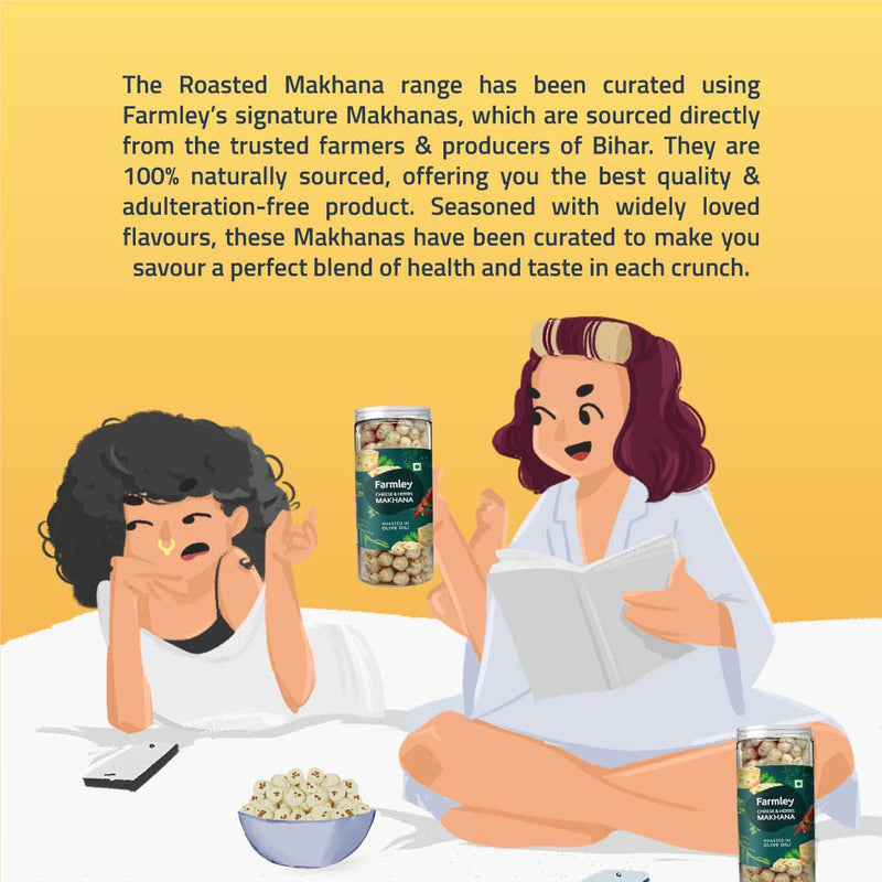 Cheese & Herbs Makhana - Roasted In Olive Oil (83 g each)