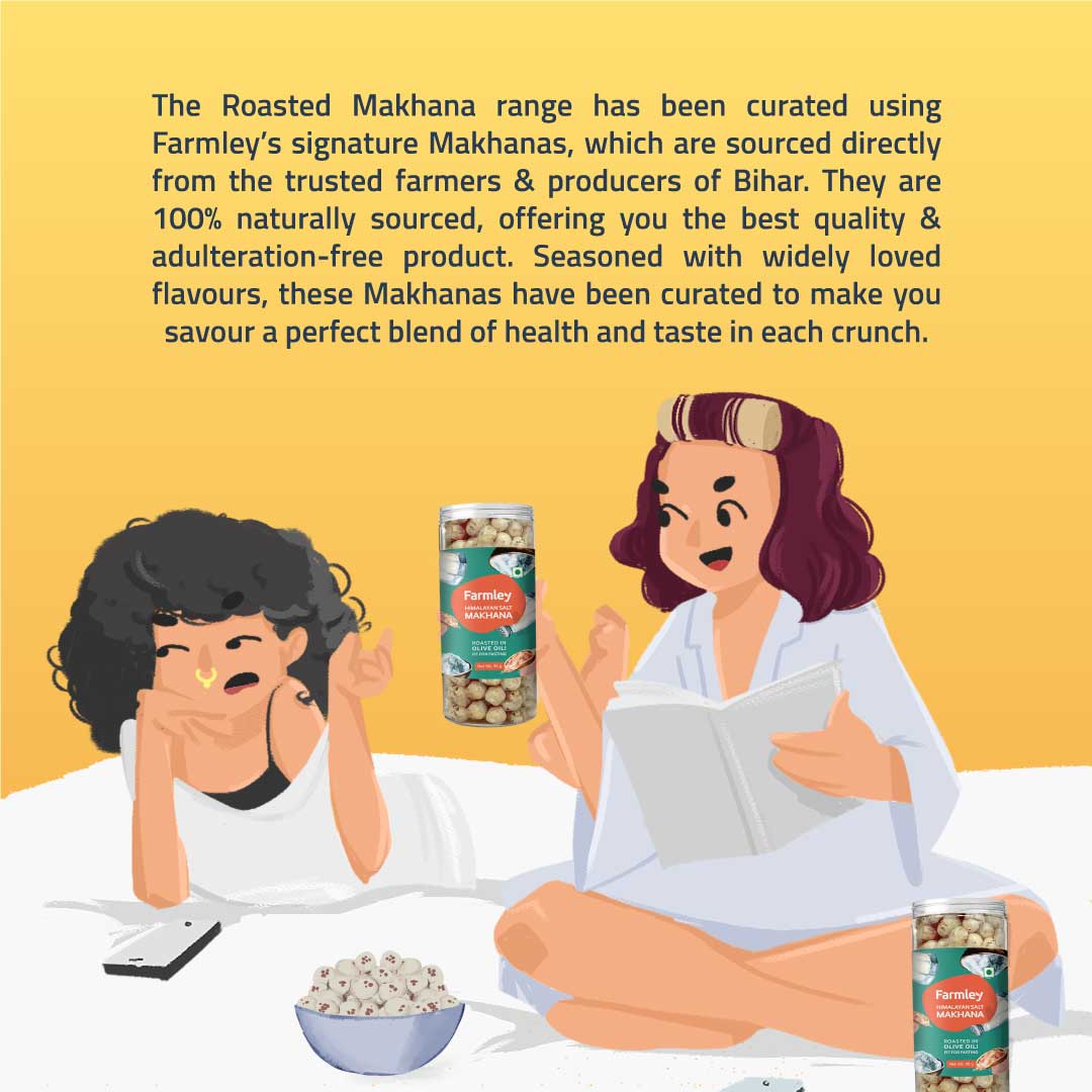 Himalayan Salt Makhana - Roasted In Olive Oil - Fit for Fasting (83 g each)