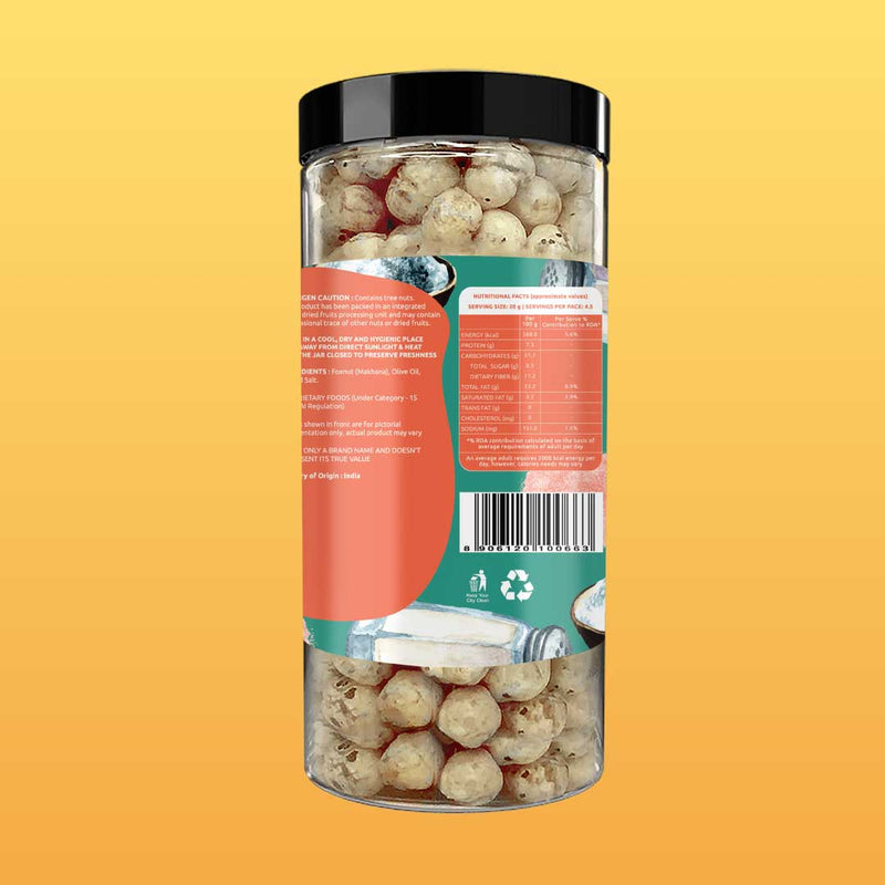 Himalayan Salt Makhana - Roasted In Olive Oil - Fit for Fasting (83 g each)