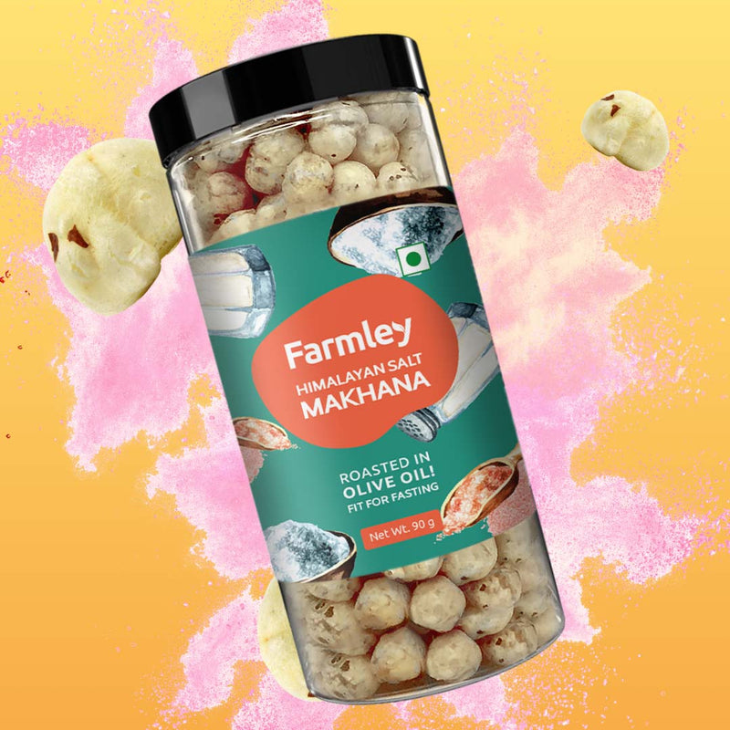 Himalayan Salt Makhana - Roasted In Olive Oil - Fit for Fasting (83 g each)