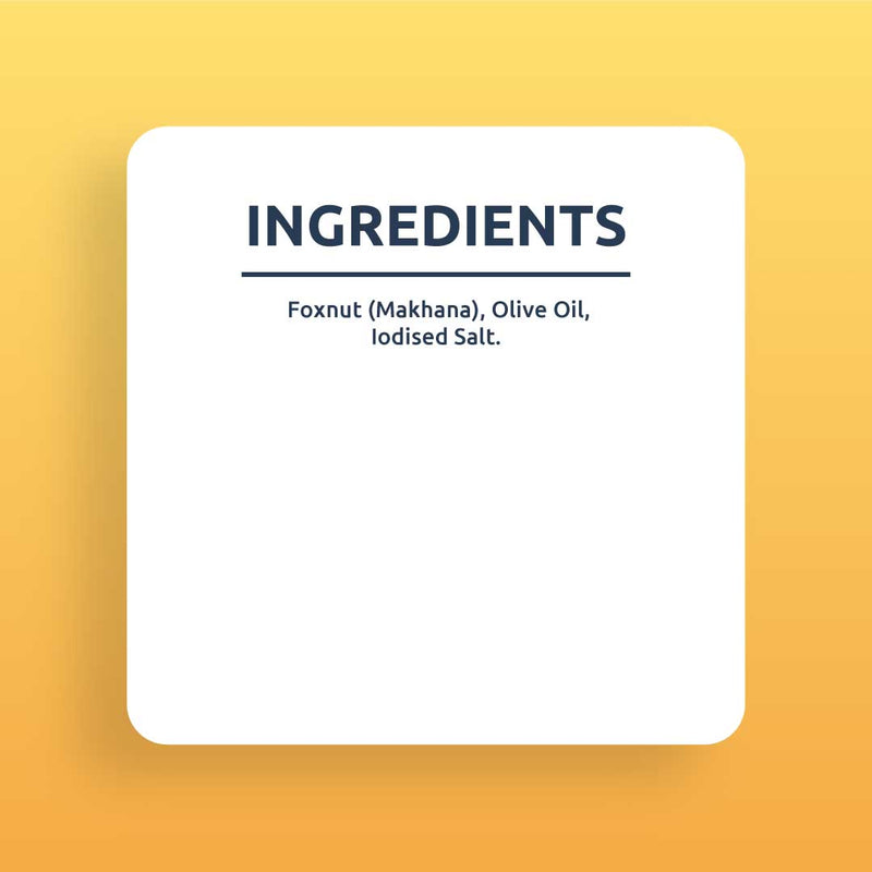 Himalayan Salt Makhana - Roasted In Olive Oil - Fit for Fasting (83 g each)