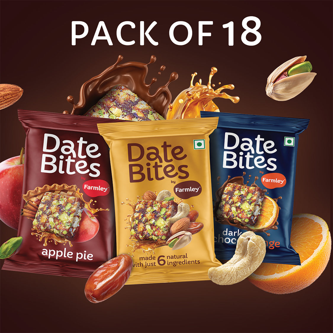 Date bites pack of 18- All Flavors