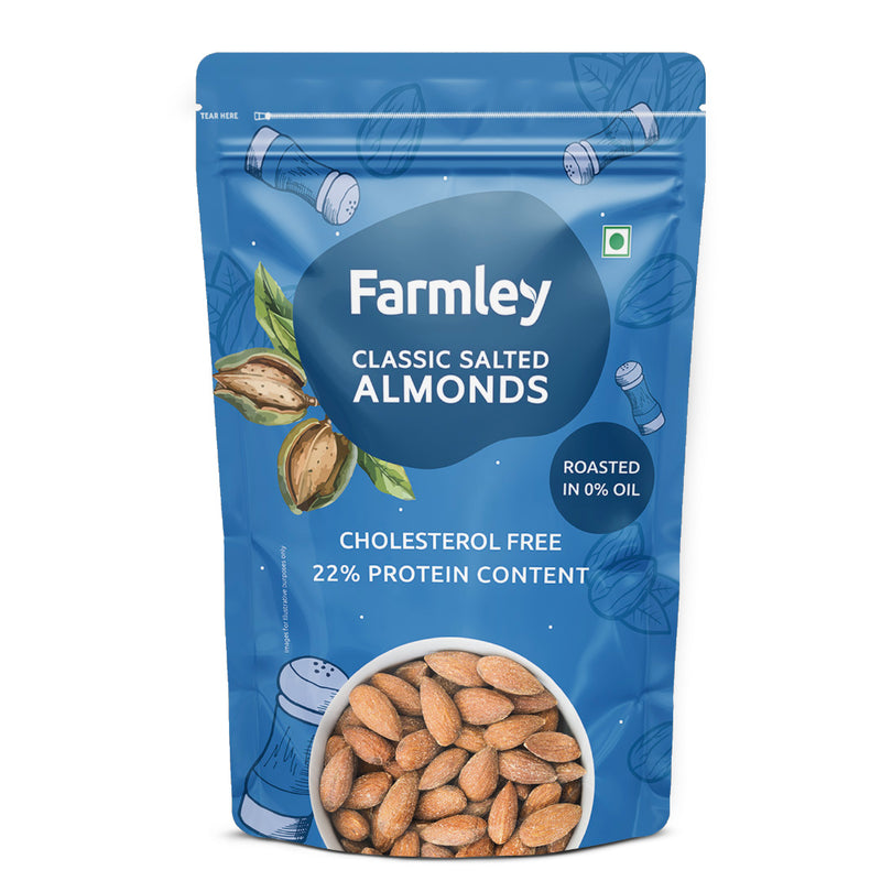 Classic Salted Almonds (200g) - Roasted, Not Fried