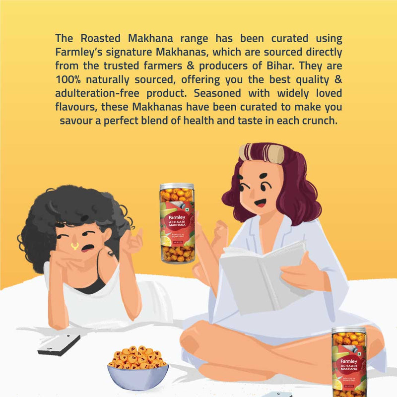 Achaari Makhana - Roasted In Olive Oil (90 g each)