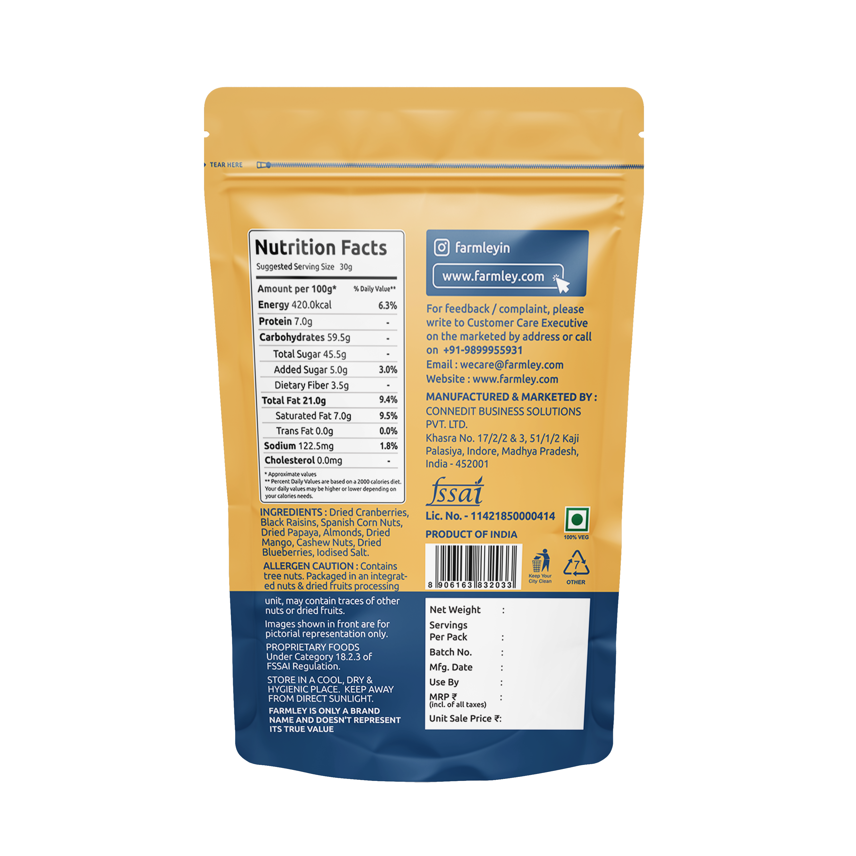 Tropical Savoury Snack Mix (160g)