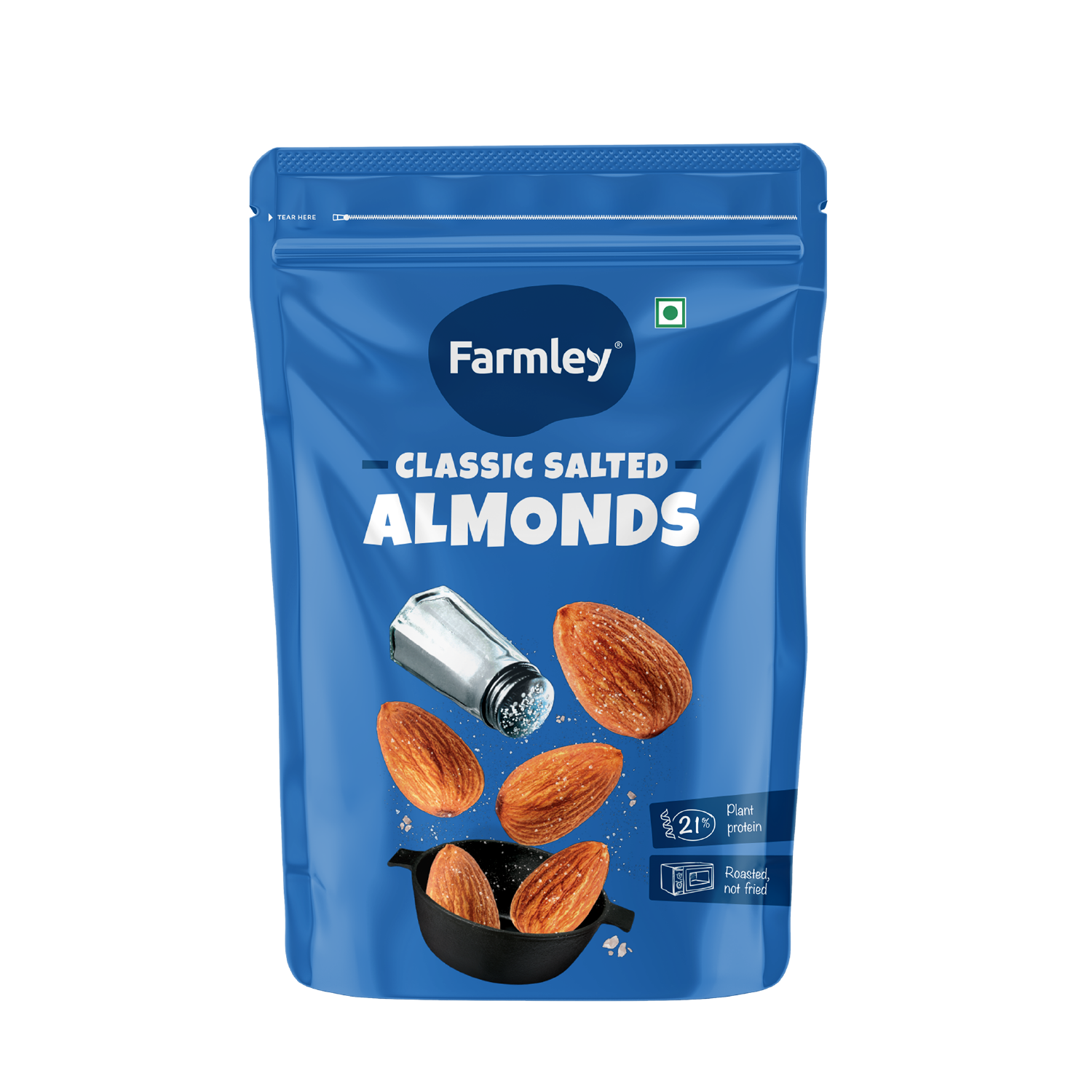 Classic Salted Almonds (200g) - Roasted, Not Fried