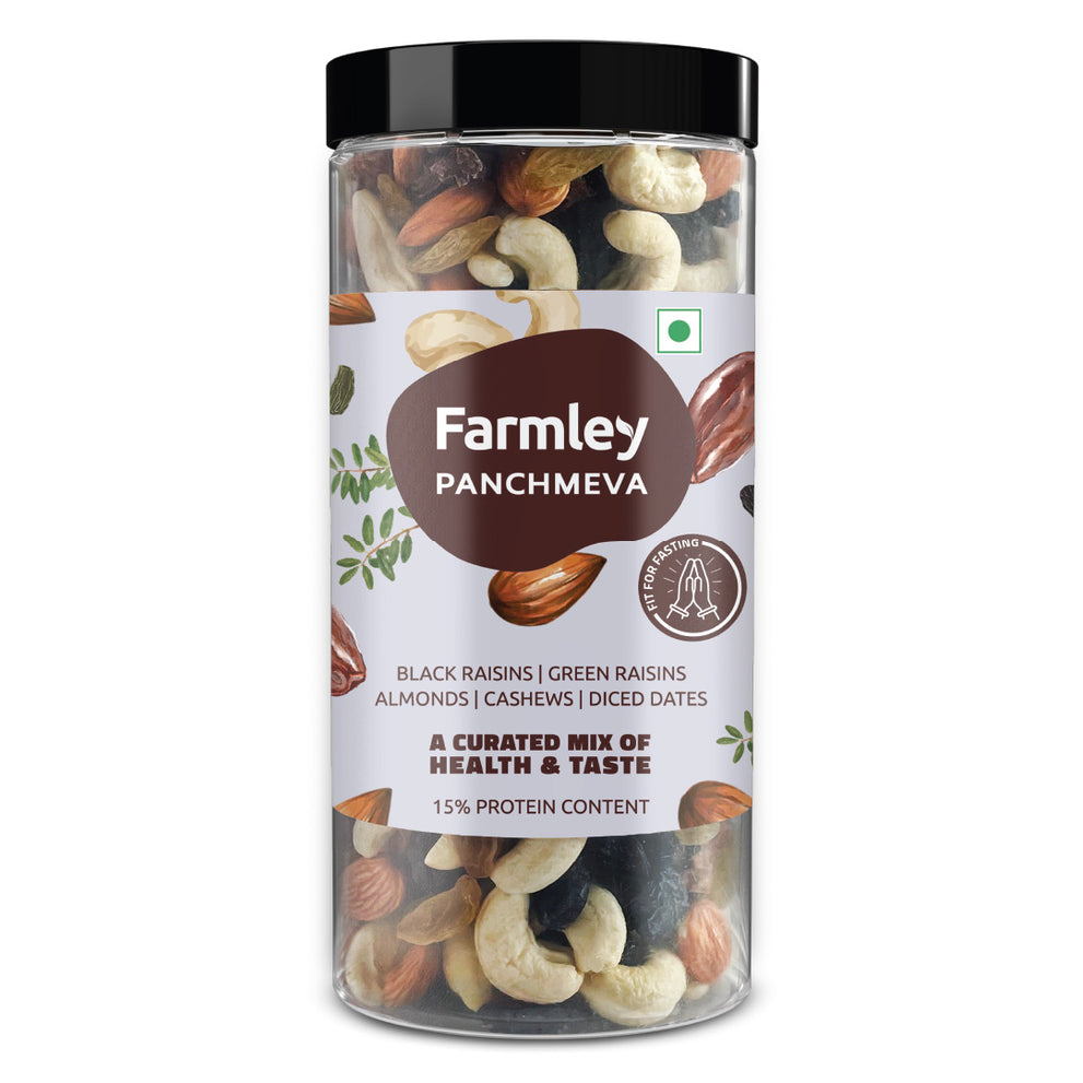 Panchmeva - Dry Fruits Mix (405g) – Farmley | Connedit Business ...