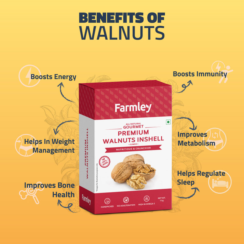 Walnuts Inshell - Akhrot (1 kg)