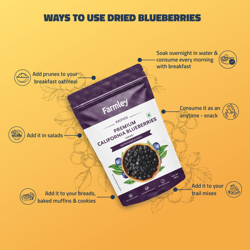 Dried California Blueberries 200 g