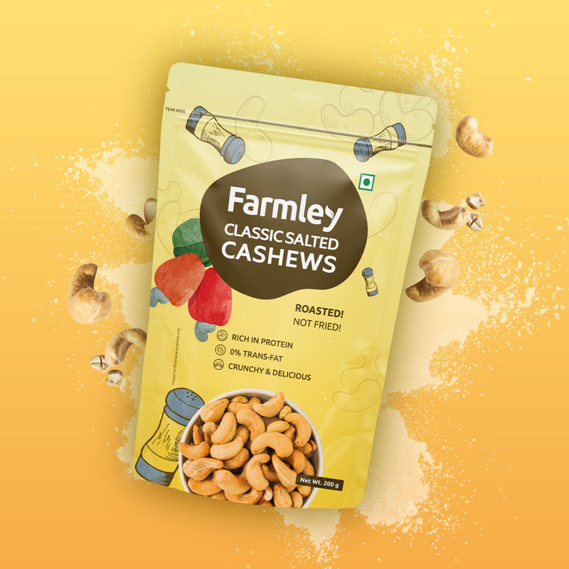 Classic Salted Cashews - Roasted & Flavoured 200 g
