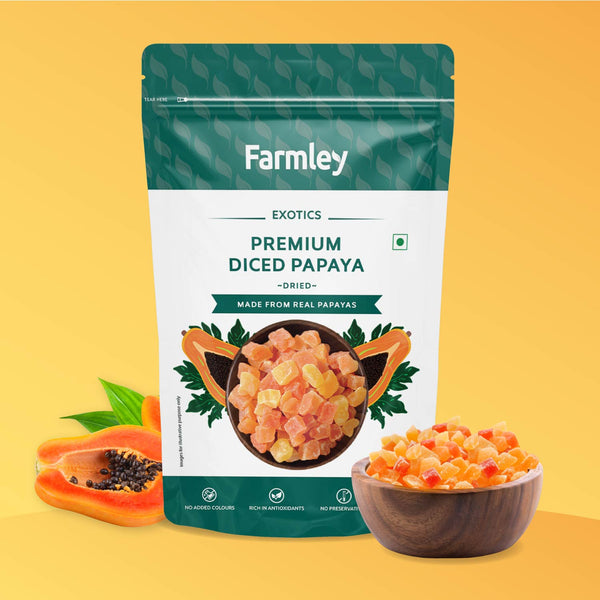 Premium Dried Diced Papaya 200 g