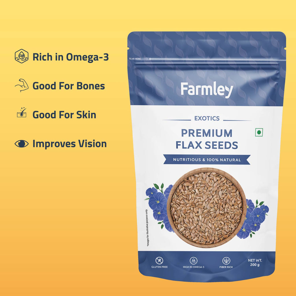 Premium Flax Seeds (Alsi) - 200 g