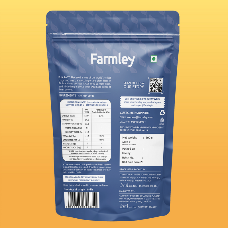 Premium Flax Seeds (Alsi) - 200 g