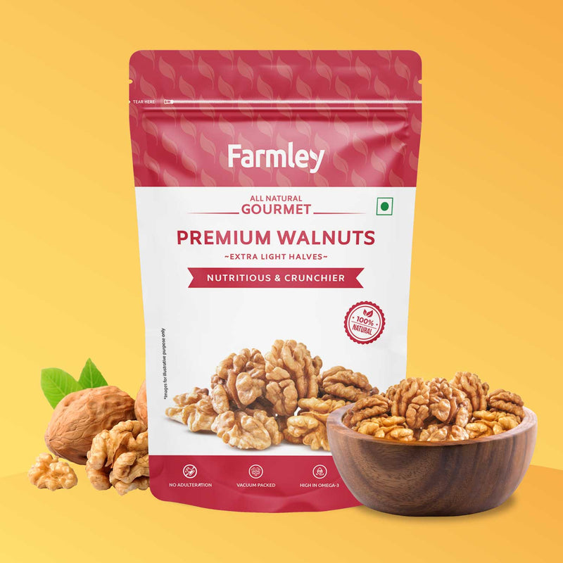 Premium Walnuts - Extra Light Halves (Akhrot) 200 g