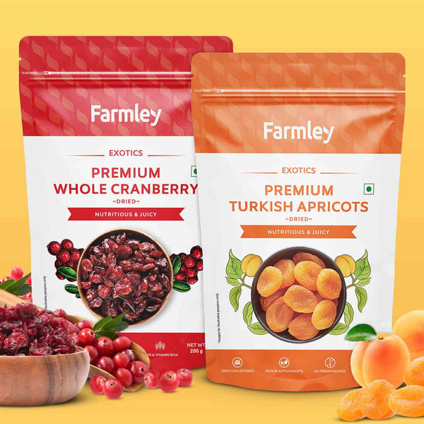 Dried Apricots (200 g) & Dried Cranberry (200 g)