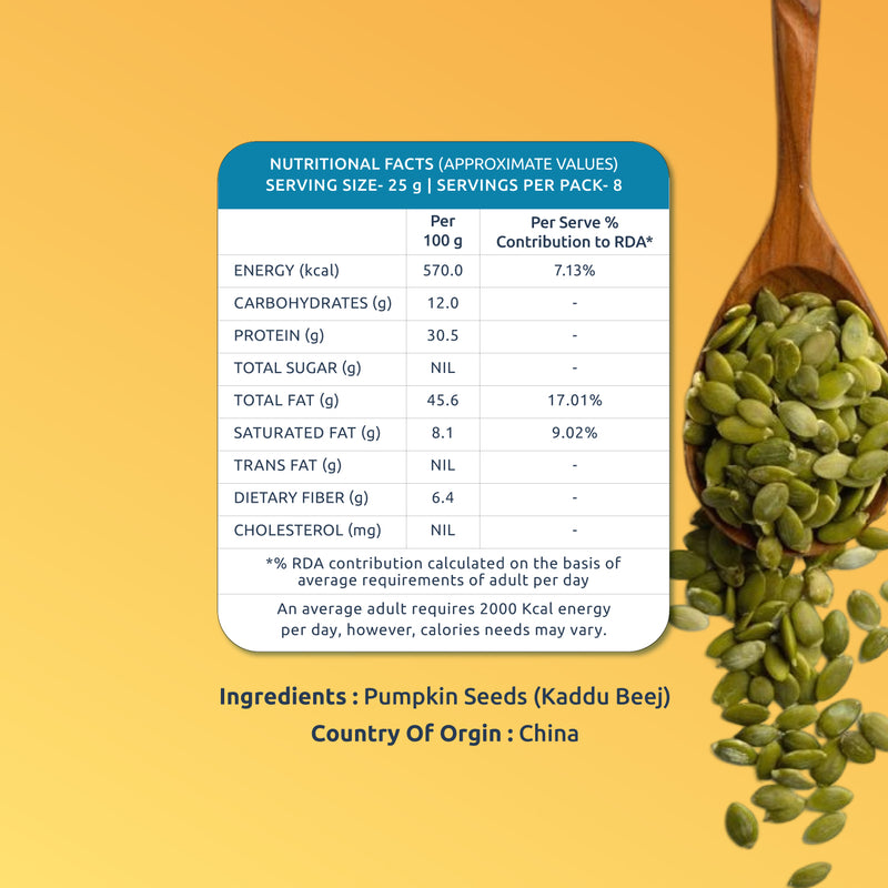 Premium Pumpkin Seeds 200 g