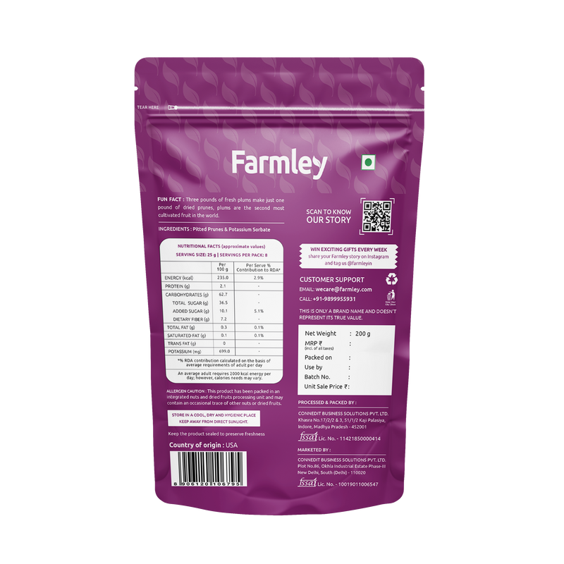 Dried Pitted Prunes 200 g